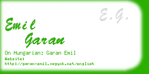 emil garan business card